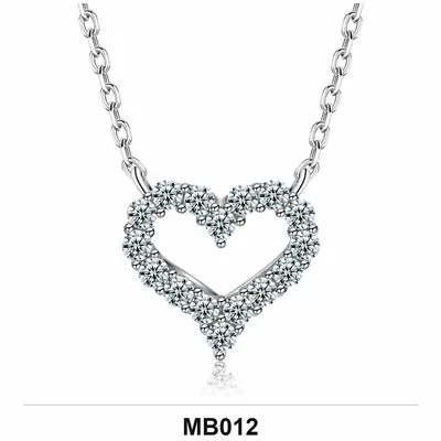 Moissanite 1.0ct–3.0ct Necklace Wholesale S925 Silver VVS1 GRA — MB012