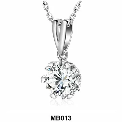 Moissanite 1.0ct–3.0ct Necklace Wholesale S925 Silver VVS1 GRA — MB013