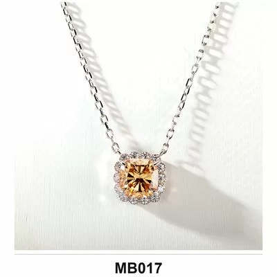 Moissanite 1.0ct–3.0ct Necklace Wholesale S925 Silver VVS1 GRA — MB017
