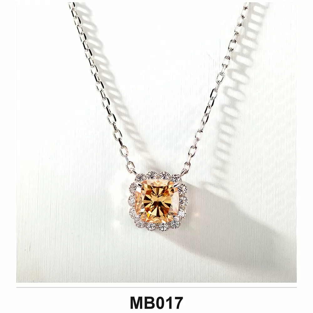 Moissanite 1.0ct–3.0ct Necklace Wholesale S925 Silver VVS1 GRA — MB017