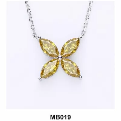 Moissanite 1.0ct–3.0ct Necklace Wholesale S925 Silver VVS1 GRA — MB019