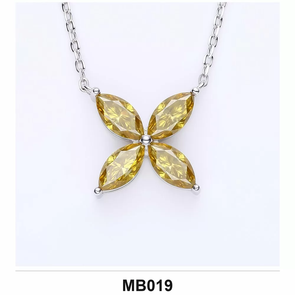 Moissanite 1.0ct–3.0ct Necklace Wholesale S925 Silver VVS1 GRA — MB019