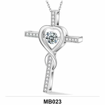 Moissanite 1.0ct–3.0ct Necklace Wholesale S925 Silver VVS1 GRA — MB023