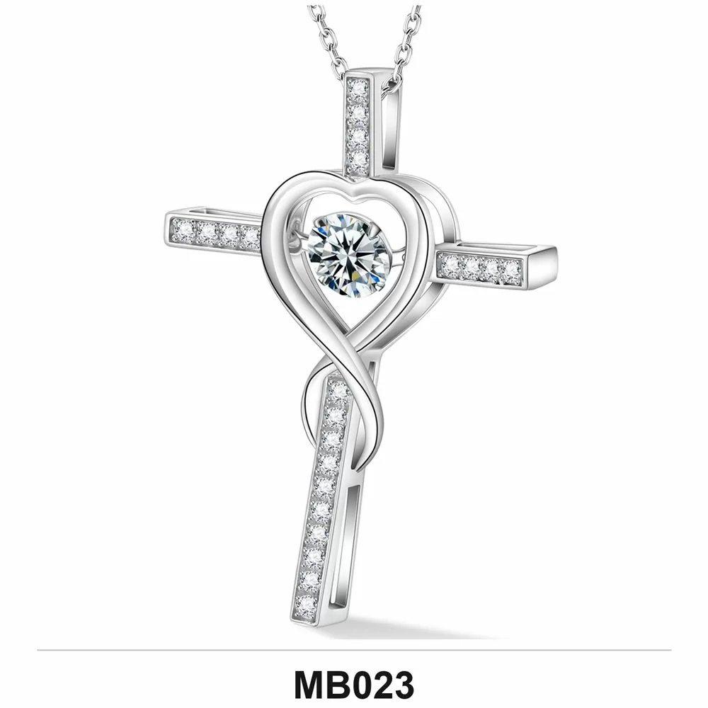 Moissanite 1.0ct–3.0ct Necklace Wholesale S925 Silver VVS1 GRA — MB023
