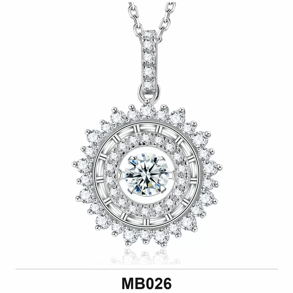Moissanite 1.0ct–3.0ct Necklace Wholesale S925 Silver VVS1 GRA — MB026