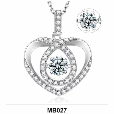 Moissanite 1.0ct–3.0ct Necklace Wholesale S925 Silver VVS1 GRA — MB027