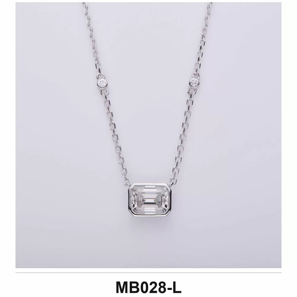 Moissanite 1.0ct–3.0ct Necklace Wholesale S925 Silver VVS1 GRA — MB028