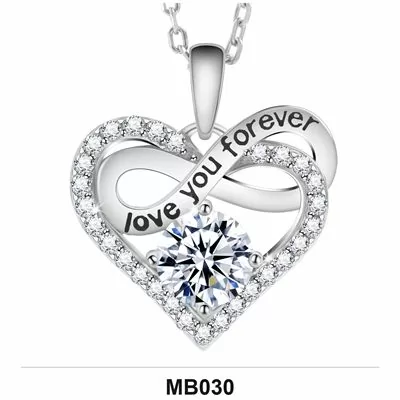 Moissanite 1.0ct–3.0ct Necklace Wholesale S925 Silver VVS1 GRA — MB030