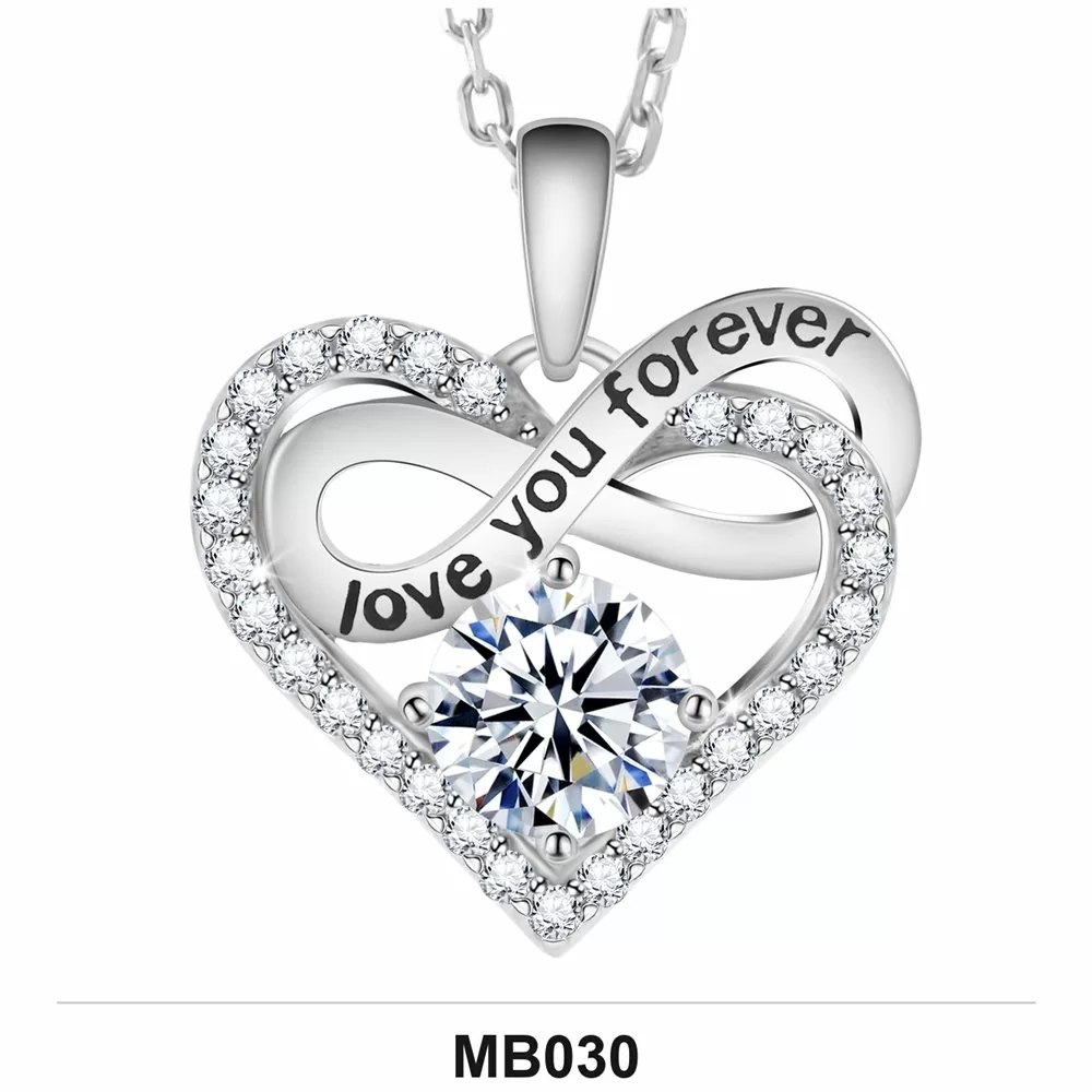 Moissanite 1.0ct–3.0ct Necklace Wholesale S925 Silver VVS1 GRA — MB030