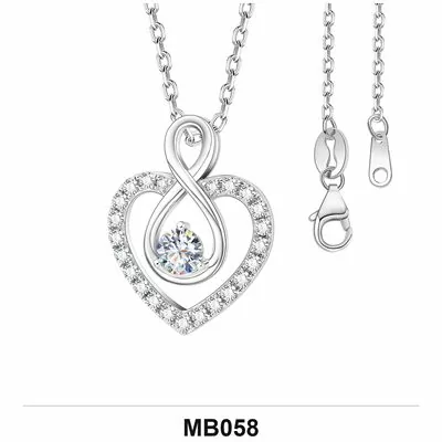 Moissanite 1.0ct–3.0ct Necklace Wholesale S925 Silver VVS1 GRA — MB058