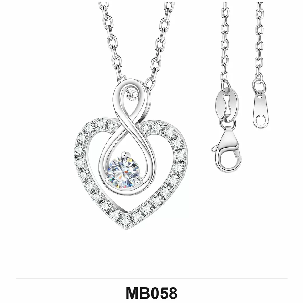 Moissanite 1.0ct–3.0ct Necklace Wholesale S925 Silver VVS1 GRA — MB058