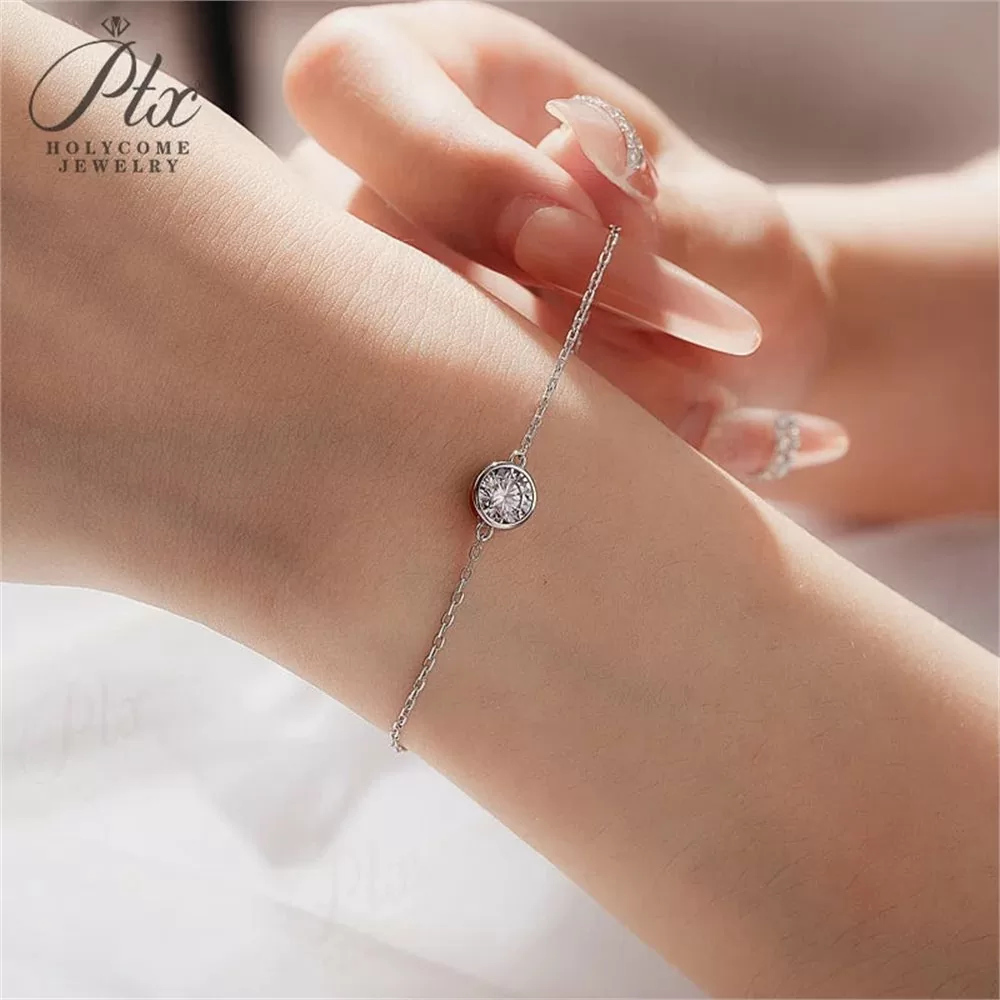 Moissanite 1.0ct Bracelet Wholesale S925 Silver VVS1 GRA detail view 4