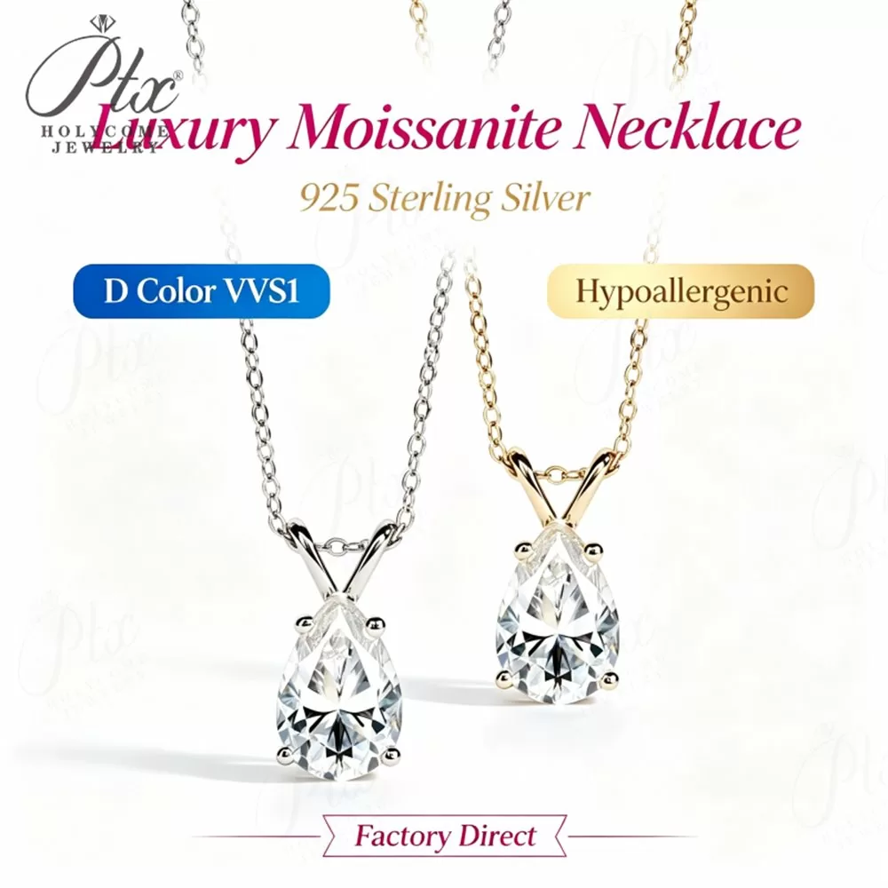 Moissanite 2.0ct–5.0ct Necklace Wholesale S925 Silver VVS1 GRA