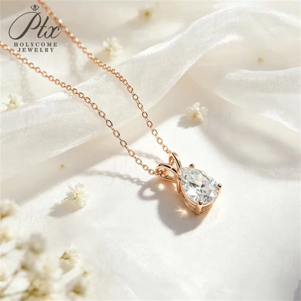 Moissanite 2.0ct–5.0ct Necklace Wholesale S925 Silver VVS1 GRA detail view 5