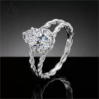 Moissanite 2.0ct Ring Wholesale S925 Silver GRA