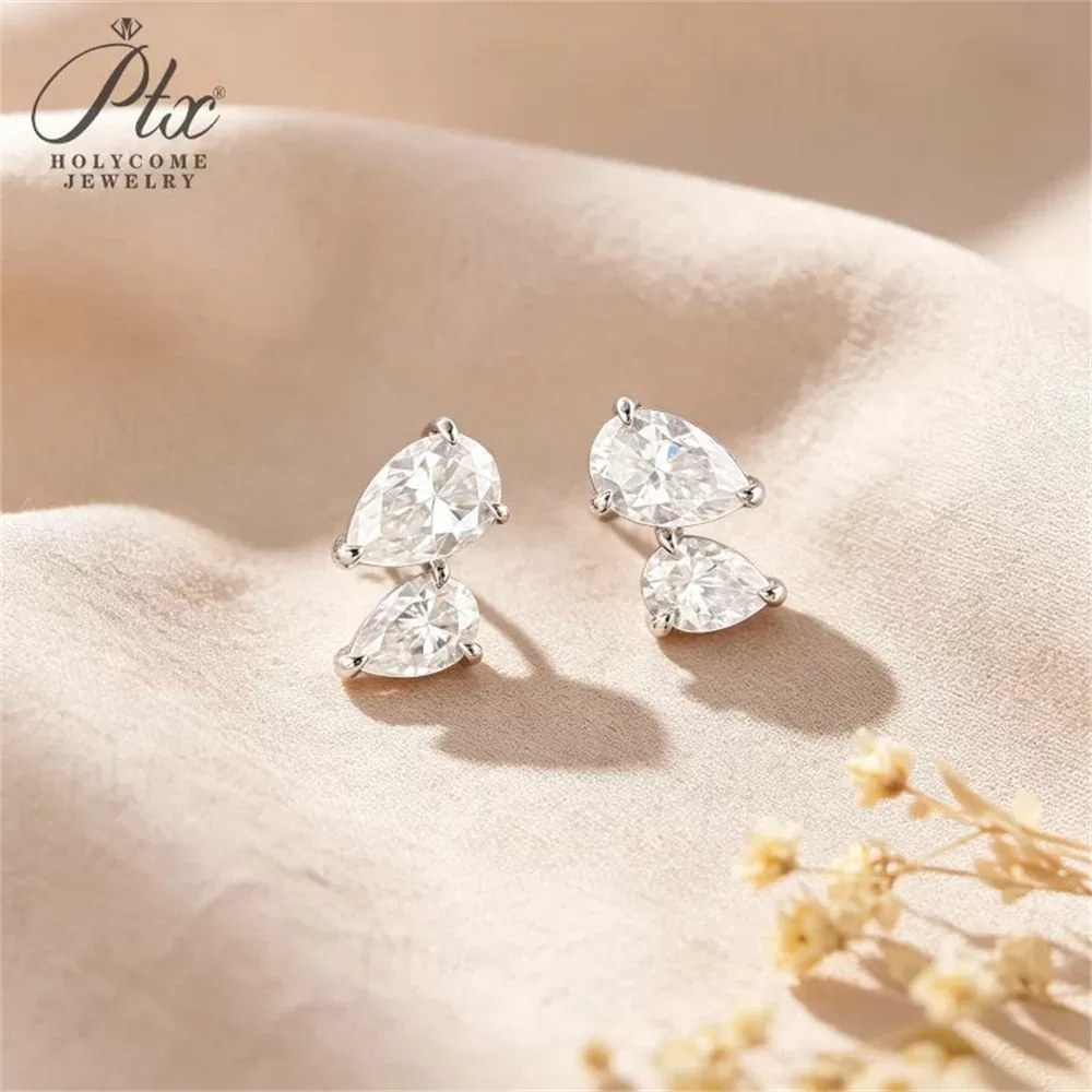 Moissanite 3.0ct Earrings Wholesale S925 Silver VVS1 GRA Model MOER4913 detail view 2
