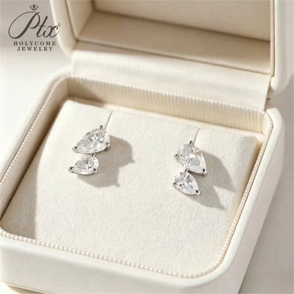 Moissanite 3.0ct Earrings Wholesale S925 Silver VVS1 GRA Model MOER4913 detail view 5