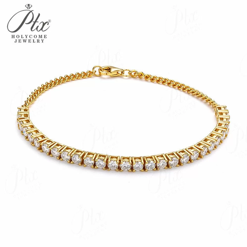 Moissanite Bracelet Wholesale S925 Silver VVS1 GRA Model MOBR8729 detail view 2