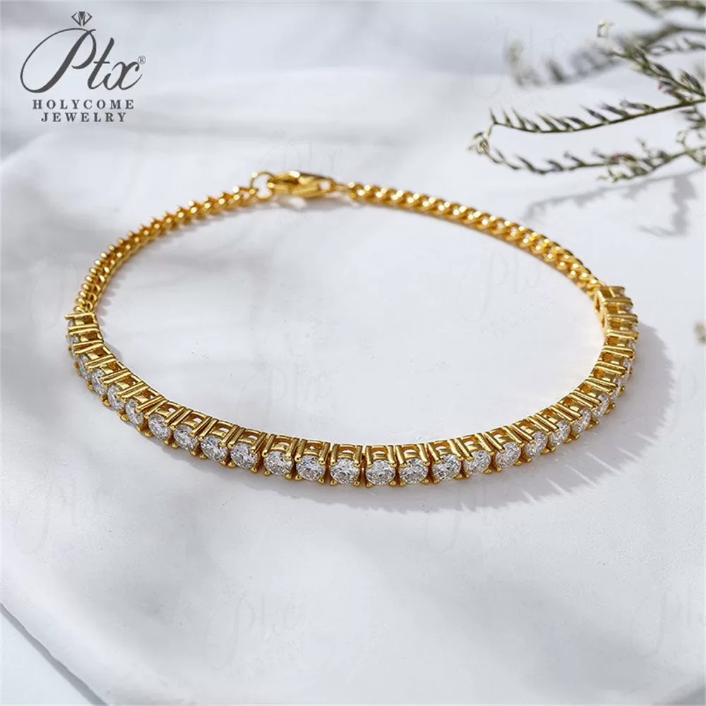 Moissanite Bracelet Wholesale S925 Silver VVS1 GRA Model MOBR8729 detail view 3