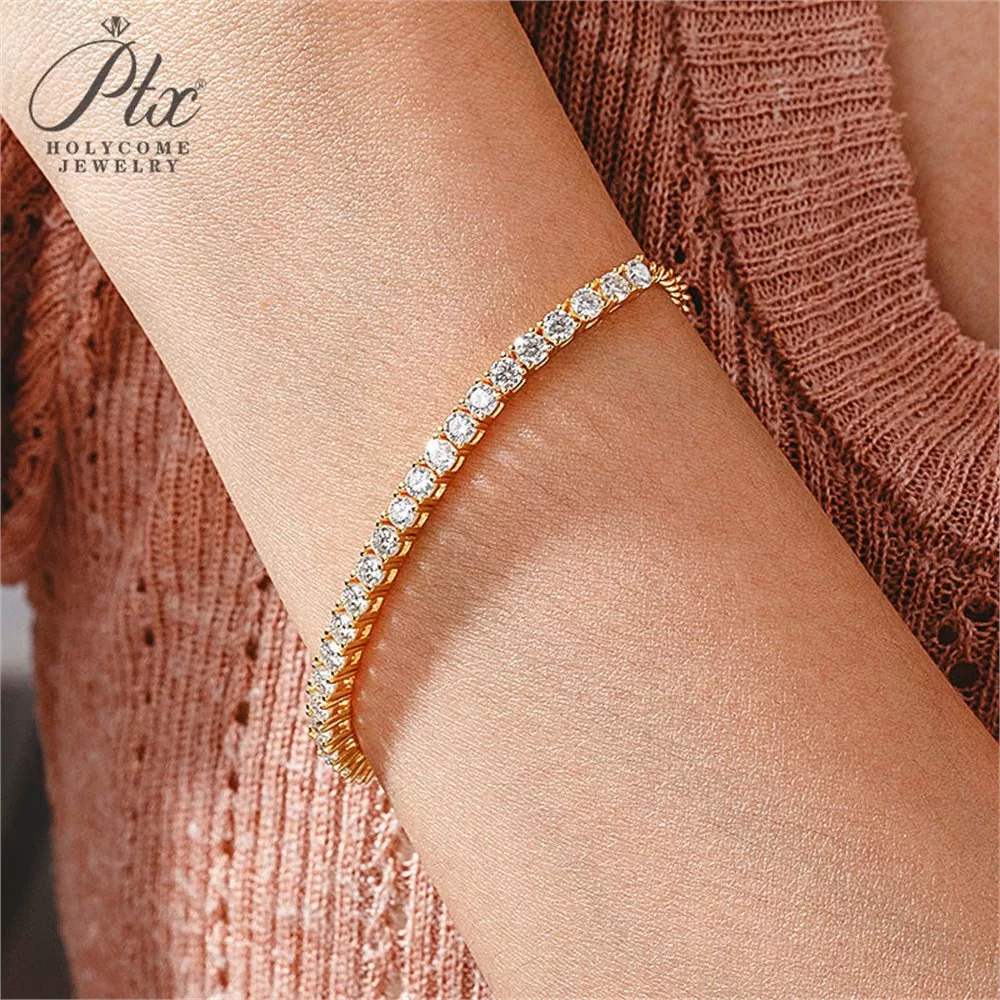 Moissanite Bracelet Wholesale S925 Silver VVS1 GRA Model MOBR8729 detail view 4
