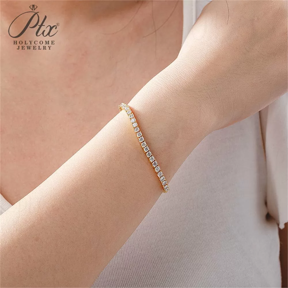 Moissanite Bracelet Wholesale S925 Silver VVS1 GRA Model MOBR8729 detail view 6
