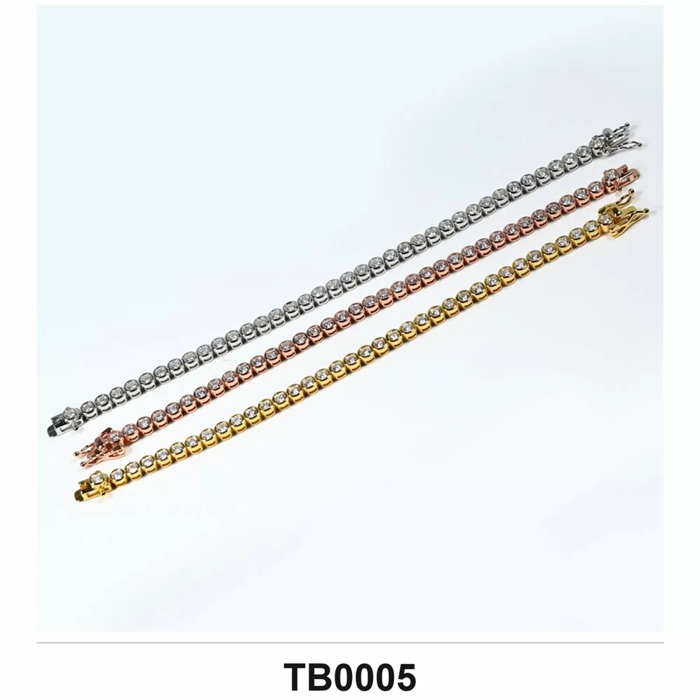Moissanite Bracelet Wholesale S925 Silver GRA Model TB0005