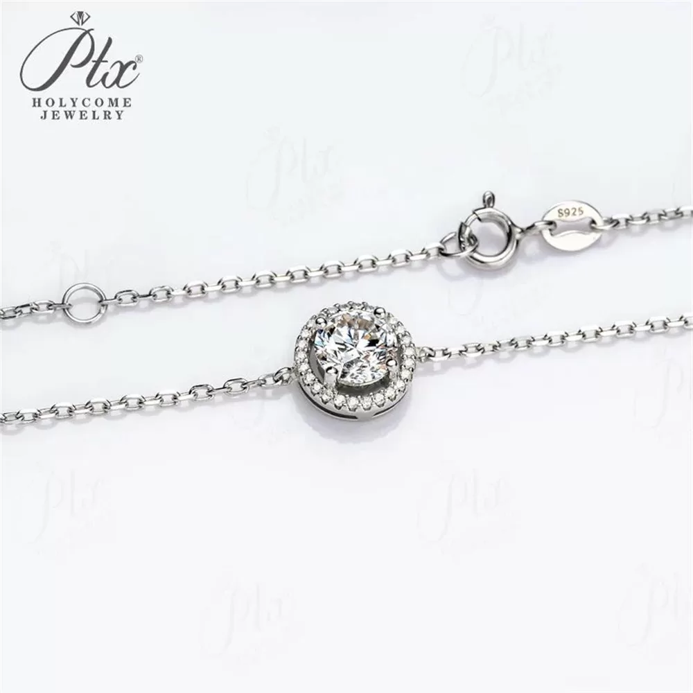 Moissanite Bracelet Wholesale S925 Silver GRA Model TB0006 detail view 4