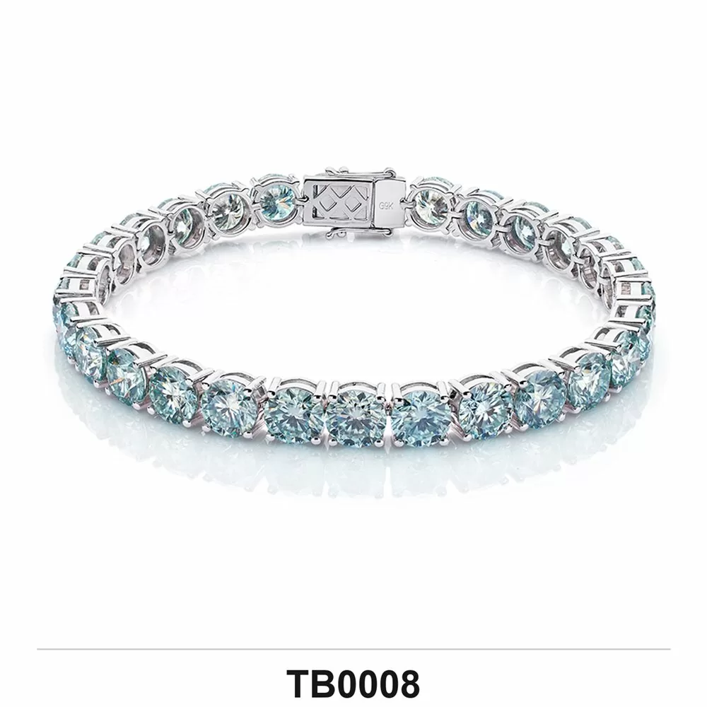 Moissanite Bracelet Wholesale S925 Silver GRA Model TB0008