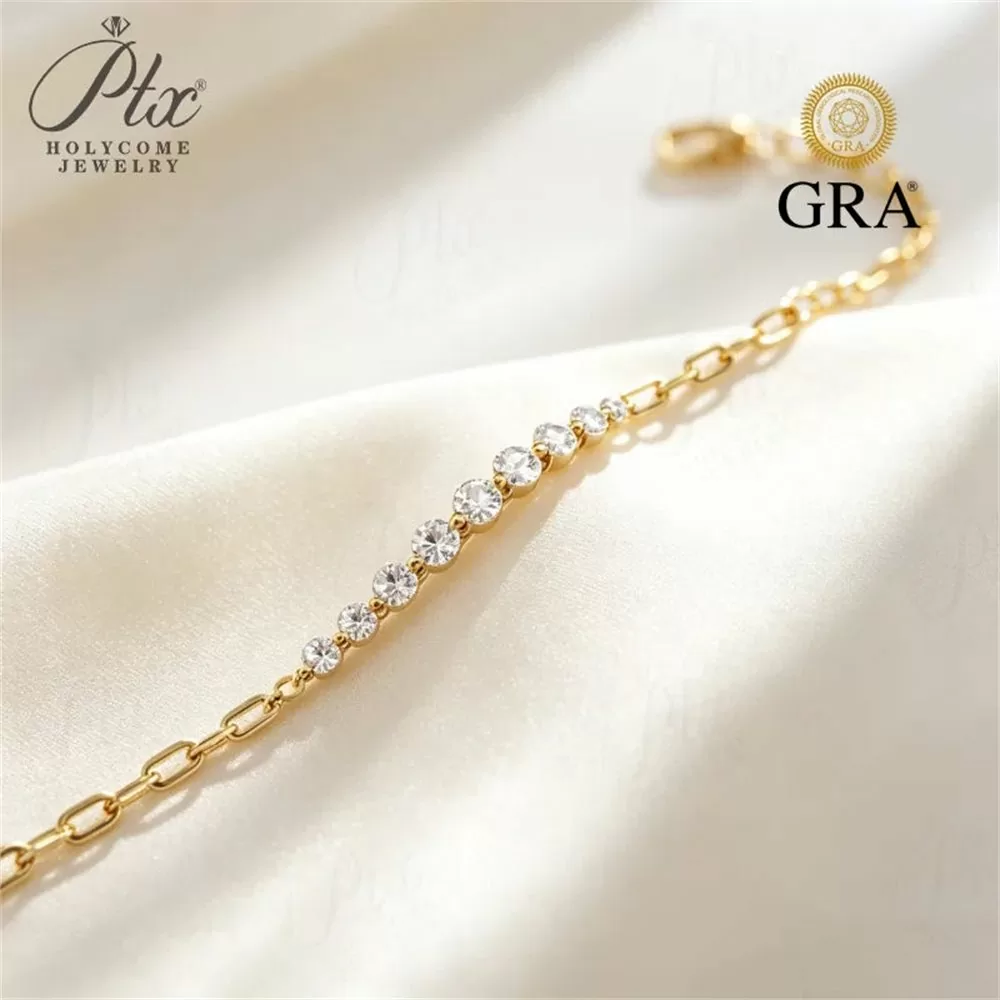 Moissanite Bracelet Wholesale S925 Silver VVS1 GRA detail view 2
