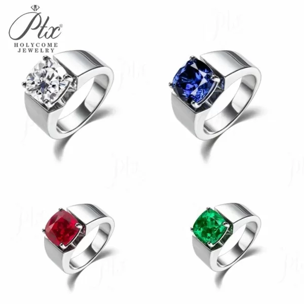 Moissanite Cushion Cut Ring Wholesale S925 Silver GRA
