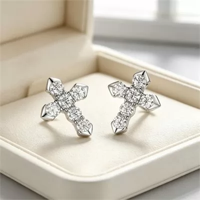 Moissanite Earrings Wholesale S925 Silver VVS1 GRA