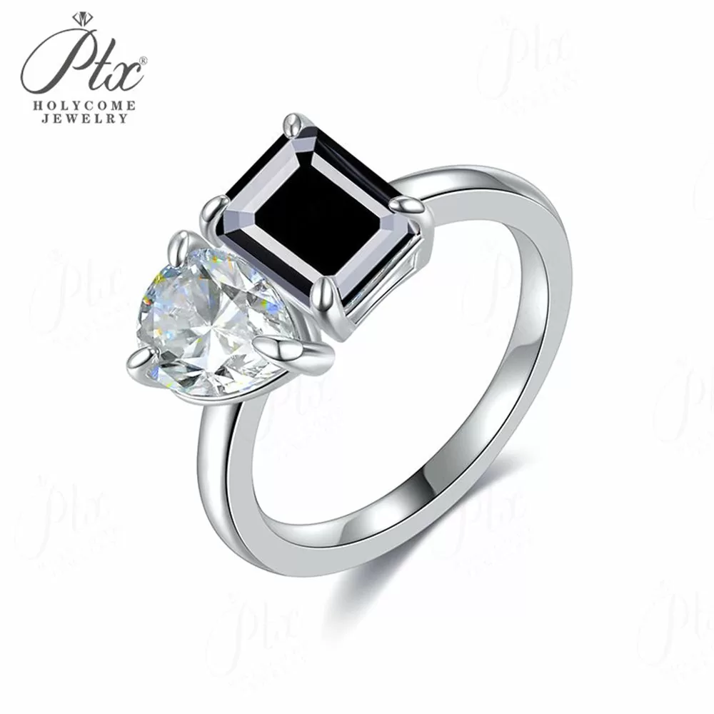 Moissanite Emerald Cut Ring Wholesale S925 Silver GRA Model MORG6924 detail view 5