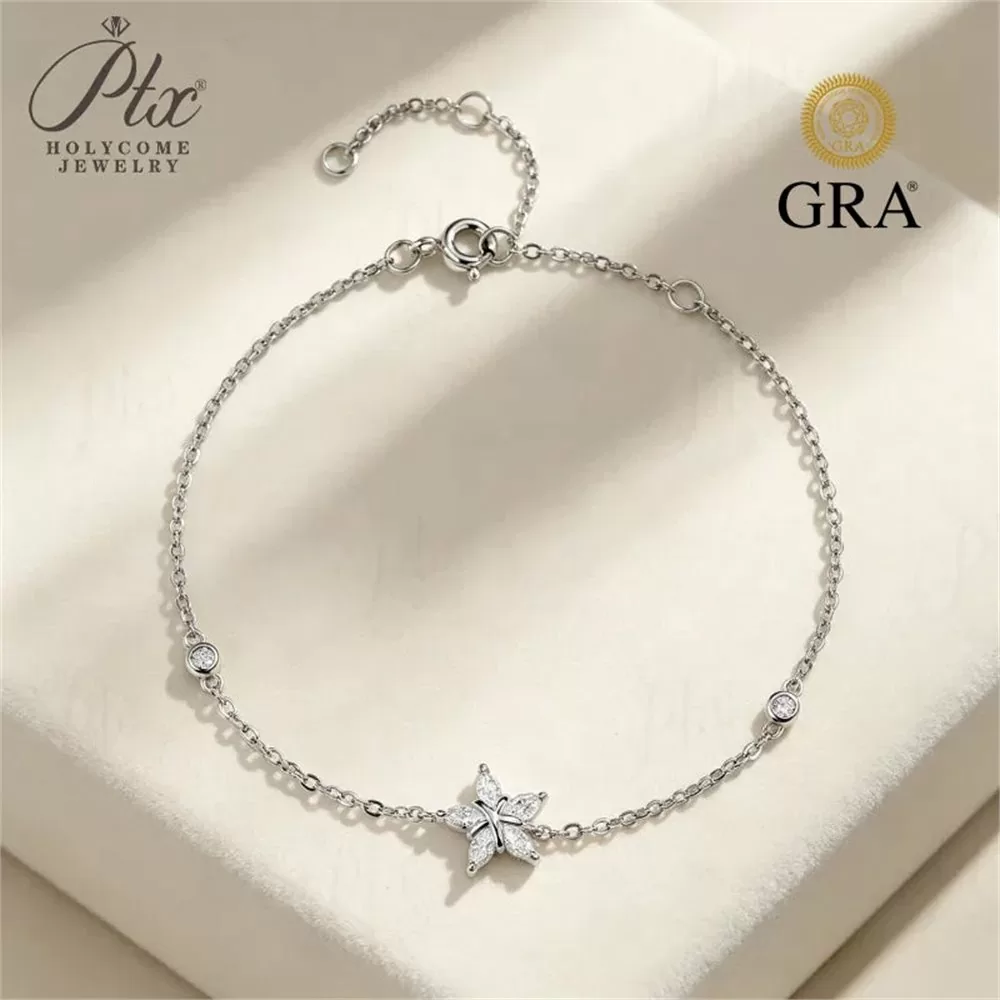 Moissanite 0.5ct Marquise Cut Bracelet Wholesale S925 Silver detail view 2