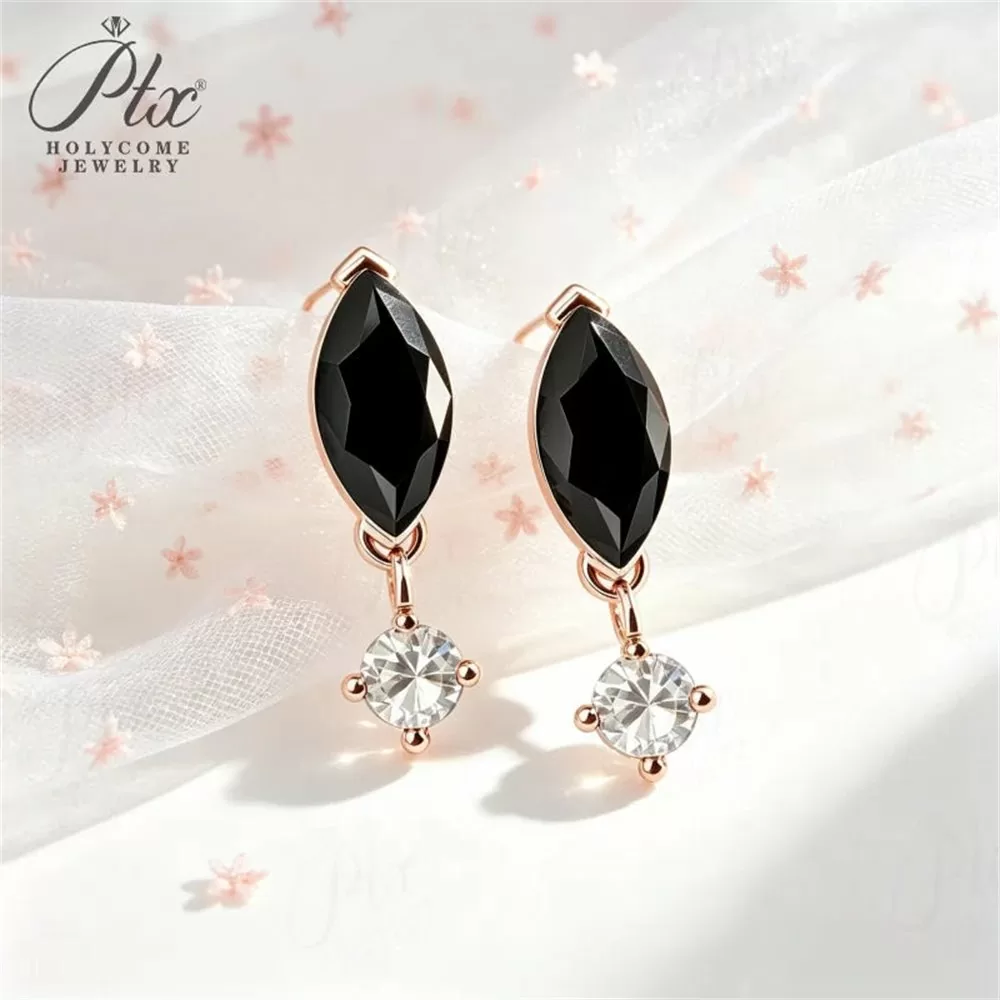 Moissanite 2.0ct Marquise Cut Earrings Wholesale S925 Silver detail view 5
