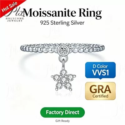 Moissanite Ring Wholesale S925 Silver VVS1 GRA Model MORG2823