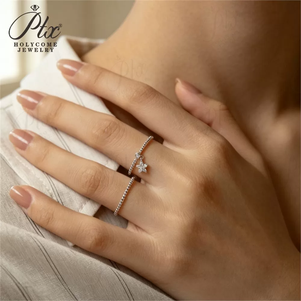 Moissanite Ring Wholesale S925 Silver VVS1 GRA Model MORG2823 detail view 4