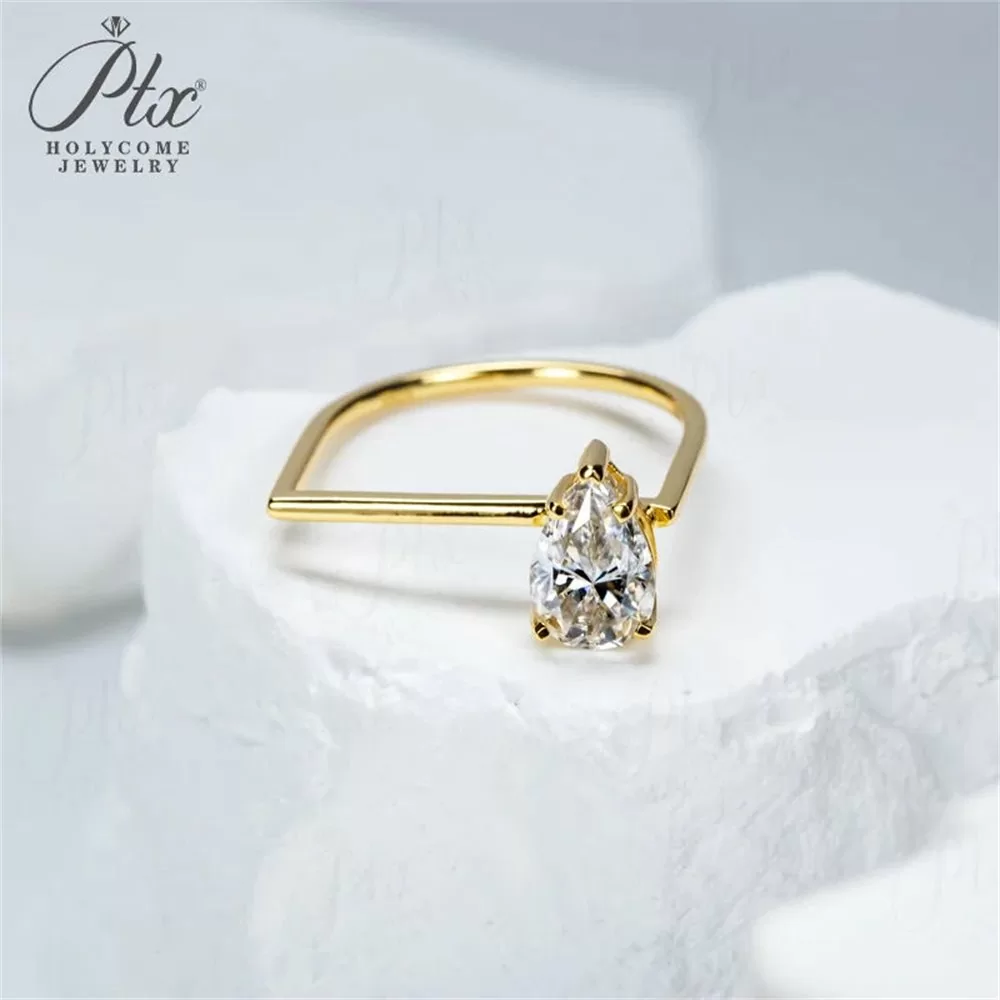Moissanite Ring Wholesale S925 Silver VVS1 GRA detail view 2