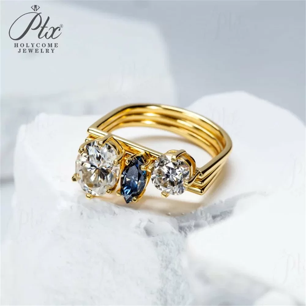Moissanite Ring Wholesale S925 Silver VVS1 GRA detail view 5
