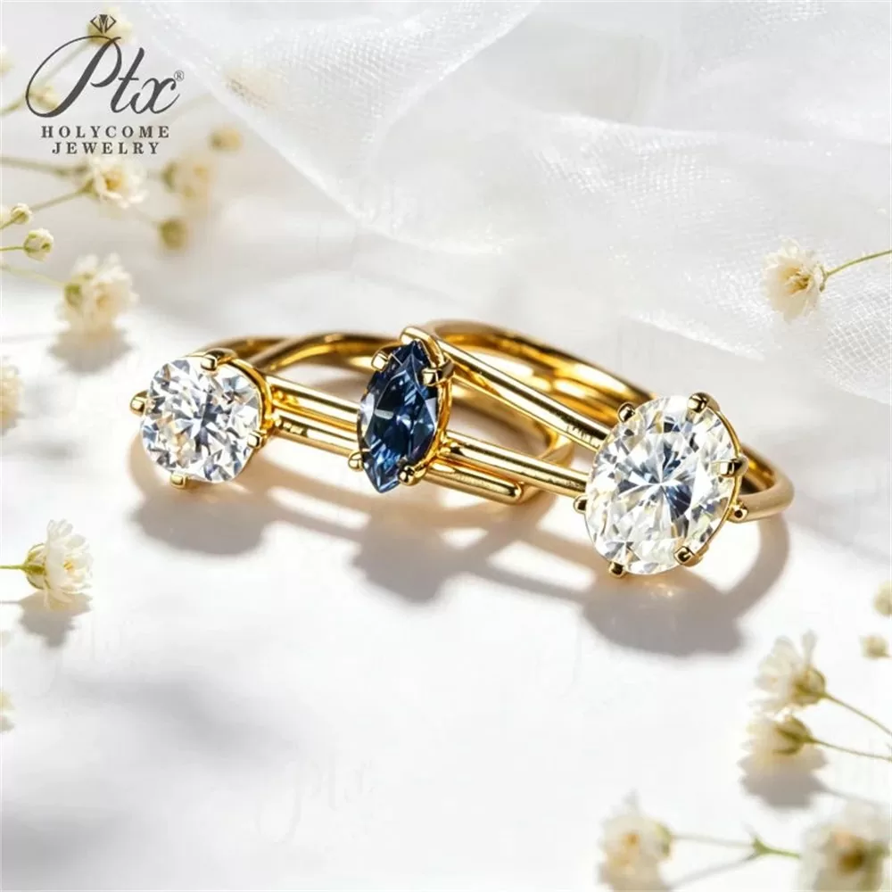Moissanite Ring Wholesale S925 Silver VVS1 GRA detail view 6