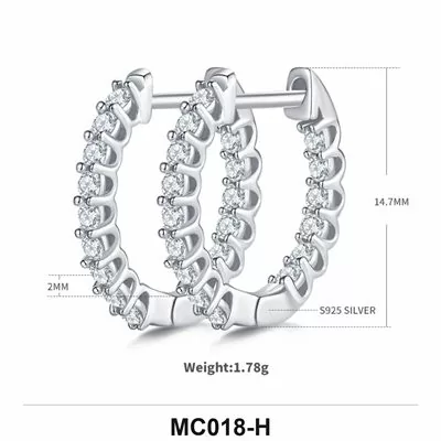 Moissanite Ring Wholesale S925 Silver VVS1 GRA Model MC018