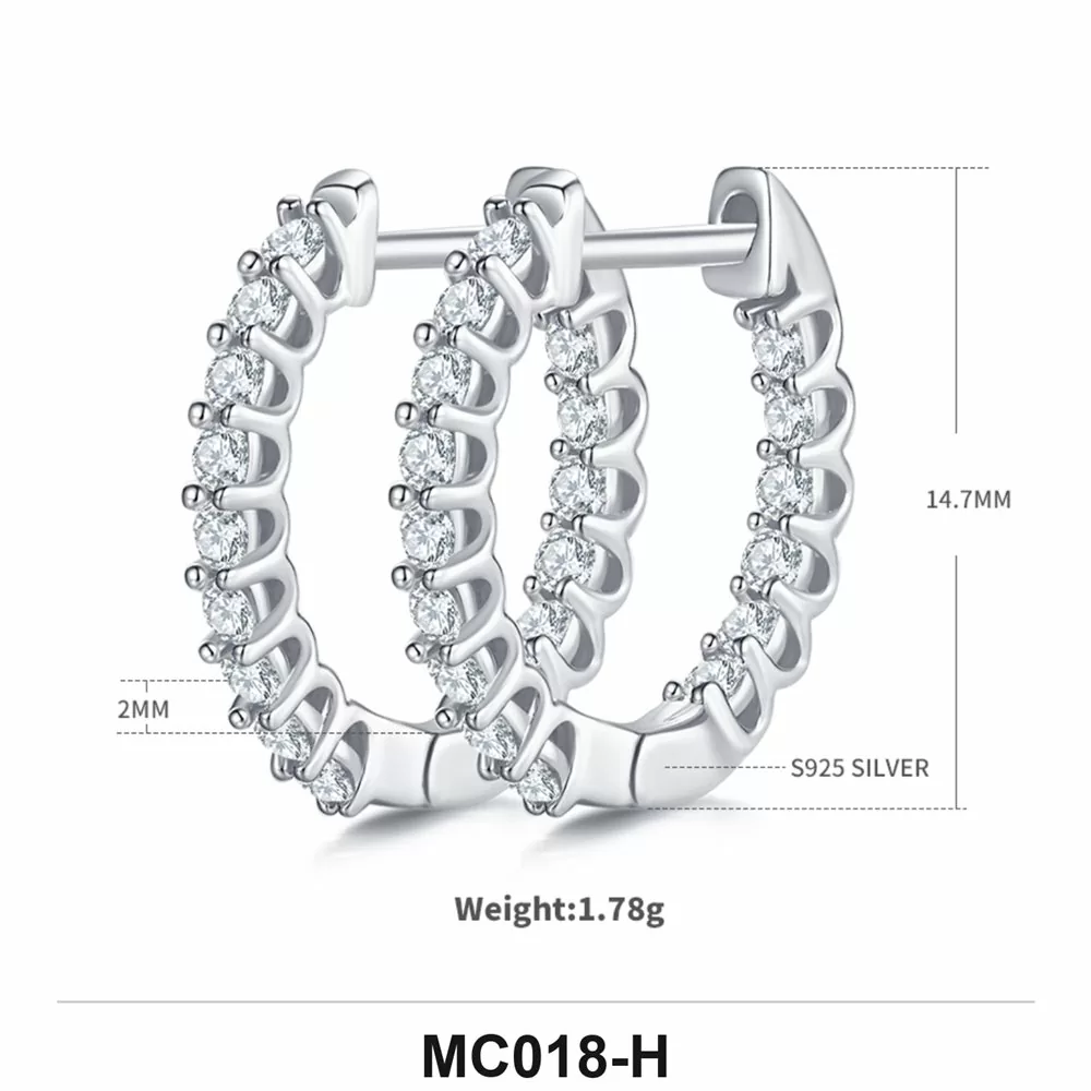 Moissanite Ring Wholesale S925 Silver VVS1 GRA Model MC018