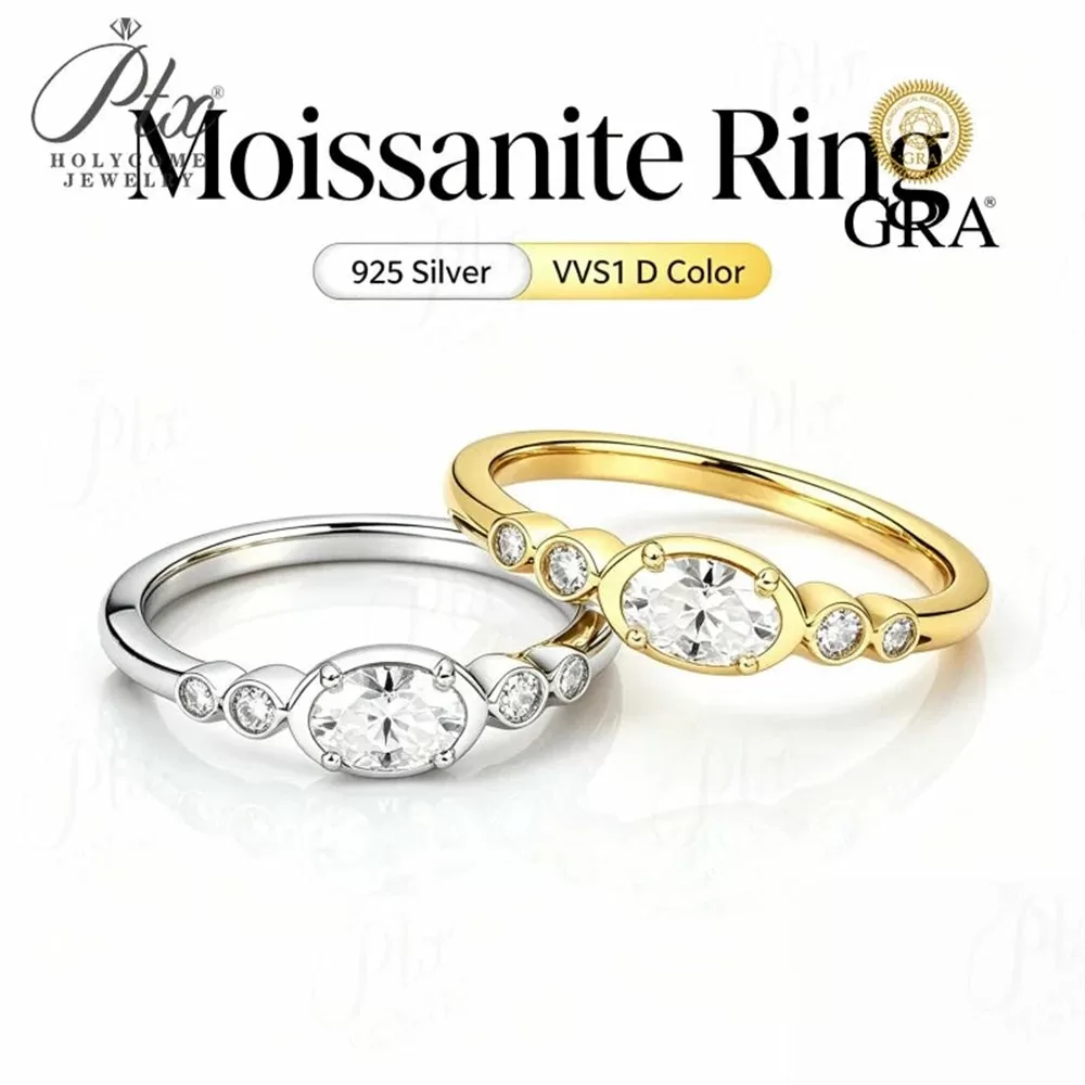 Moissanite Ring Wholesale S925 Silver VVS1 GRA Model MC018 detail view 5