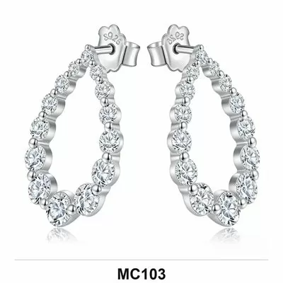 Moissanite Ring Wholesale S925 Silver VVS1 GRA Model MC103