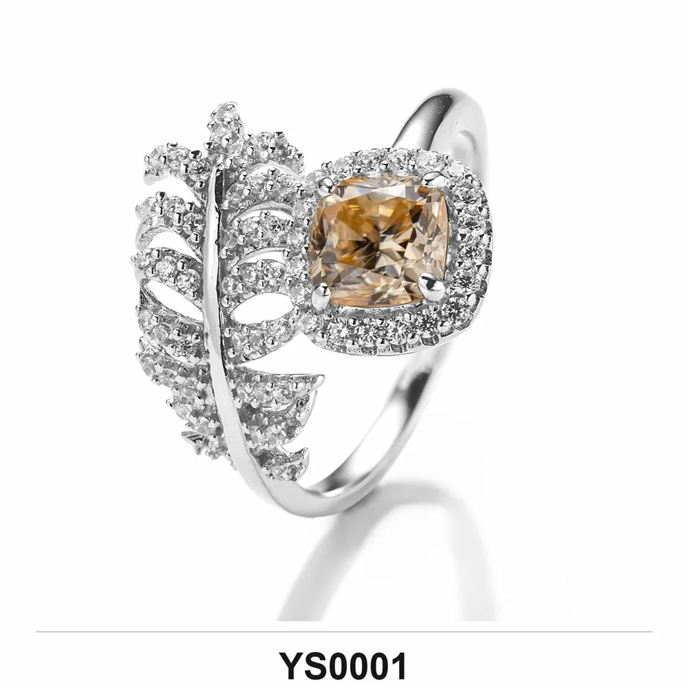 Moissanite Ring Wholesale S925 Silver VVS1 GRA Model YS0001