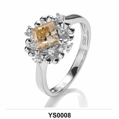 Moissanite Ring Wholesale S925 Silver VVS1 GRA Model YS0008