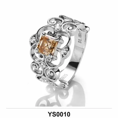 Moissanite Ring Wholesale S925 Silver VVS1 GRA Model YS0010