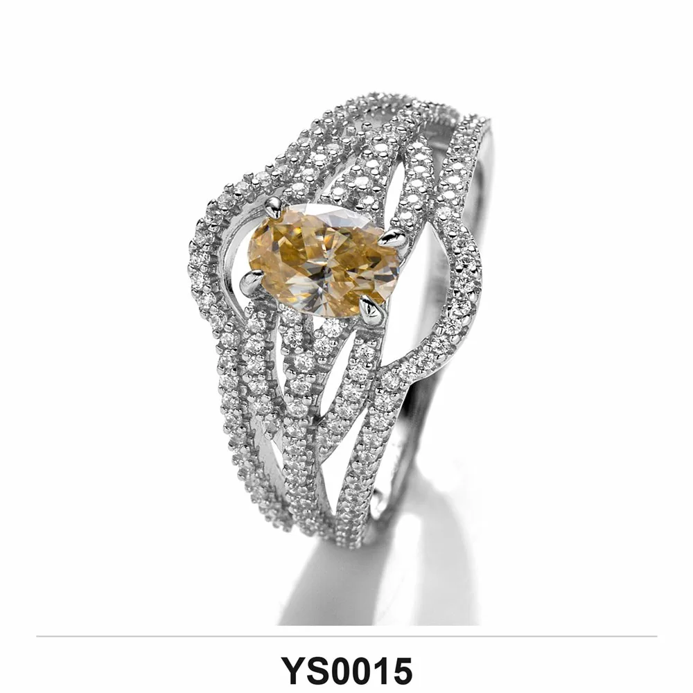 Moissanite Ring Wholesale S925 Silver VVS1 GRA Model YS0015
