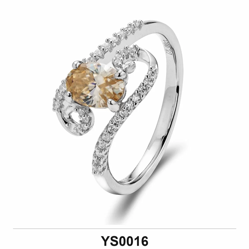 Moissanite Ring Wholesale S925 Silver VVS1 GRA Model YS0016