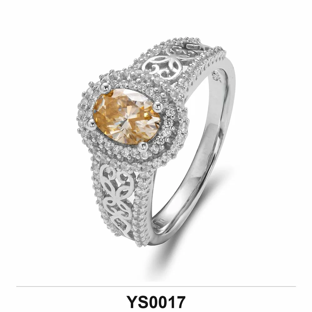 Moissanite Ring Wholesale S925 Silver VVS1 GRA Model YS0017