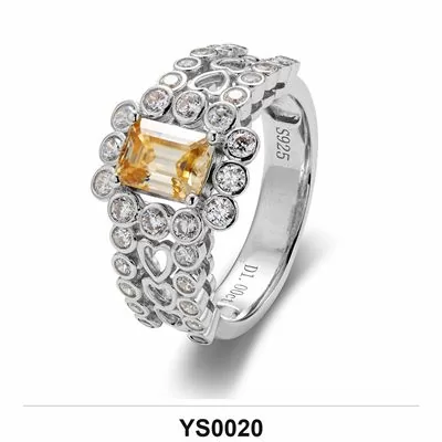 Moissanite Ring Wholesale S925 Silver VVS1 GRA Model YS0020